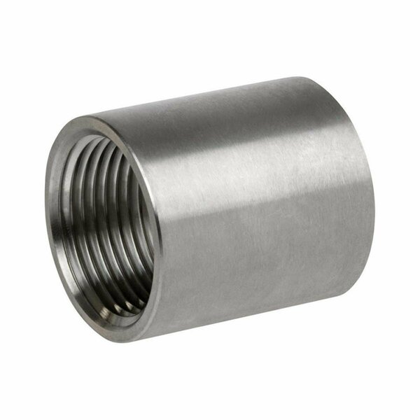 Smith Cooper 1.5 in. FPT x 1.5 in. Dia. FPT Stainless Steel Coupling 4868071